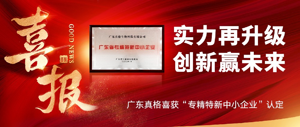 實(shí)力再升級，創(chuàng)新贏未來！ ——廣東真格喜獲“專精特新中小企業(yè)”認(rèn)定